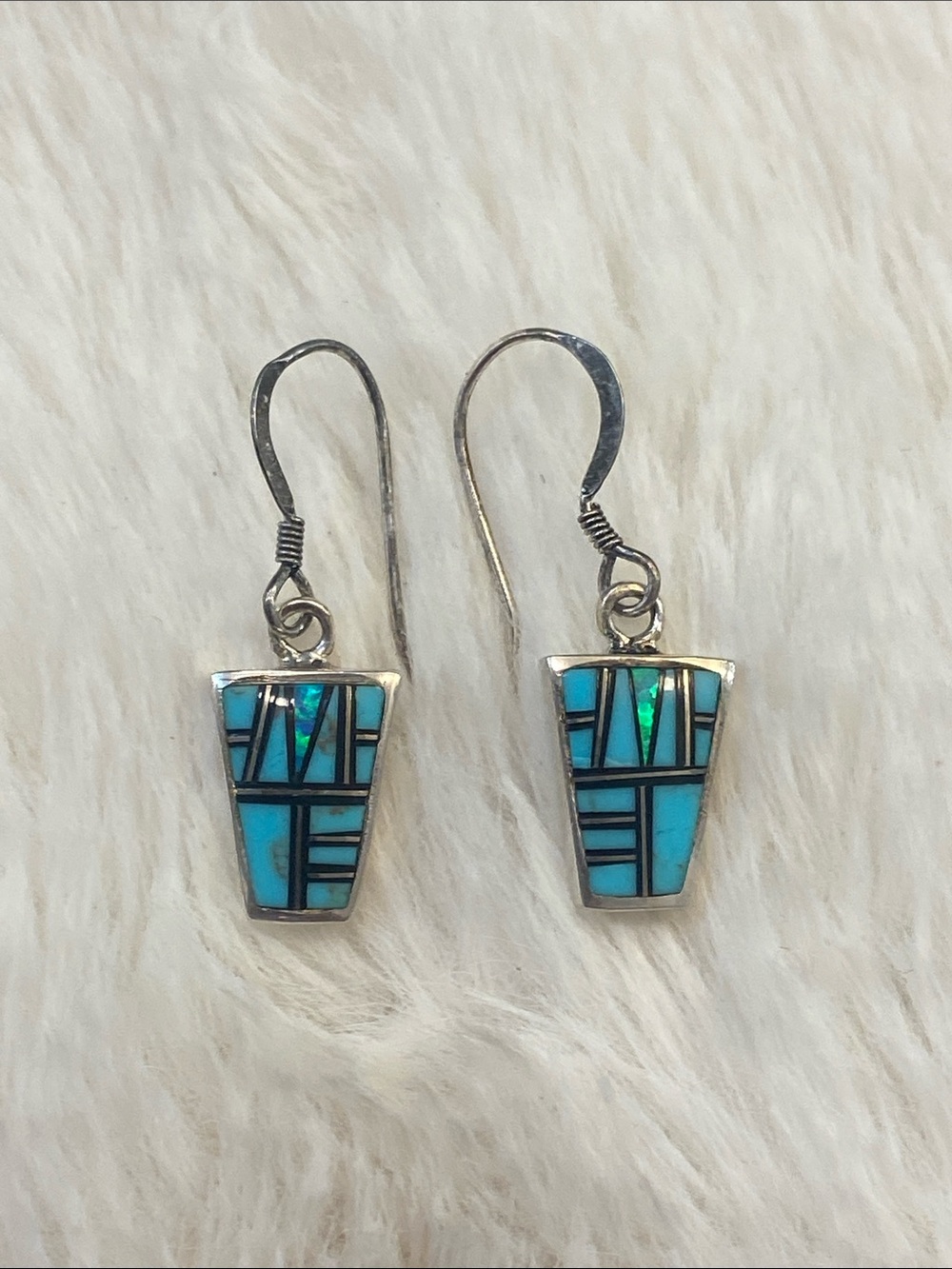 Turquoise Opal Earrings